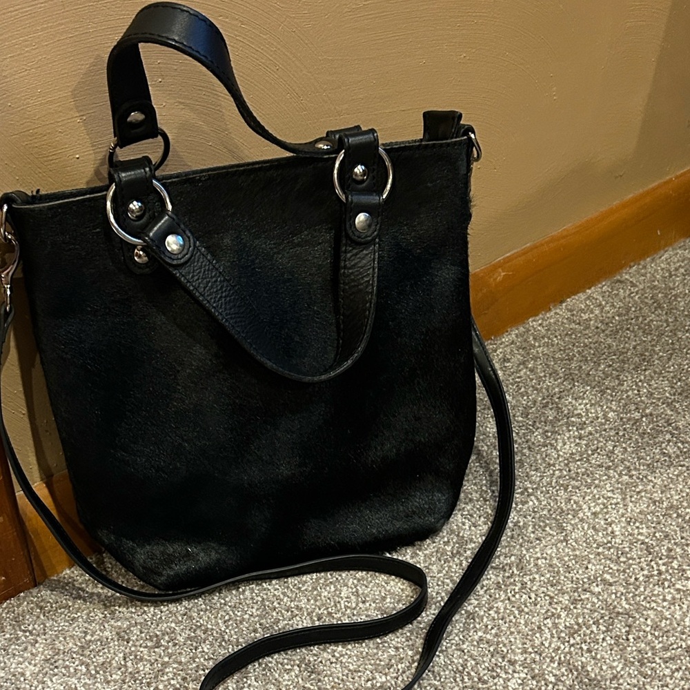 Maurizio Taiuti Made in Italy genuine leather cow hide cross body handbag